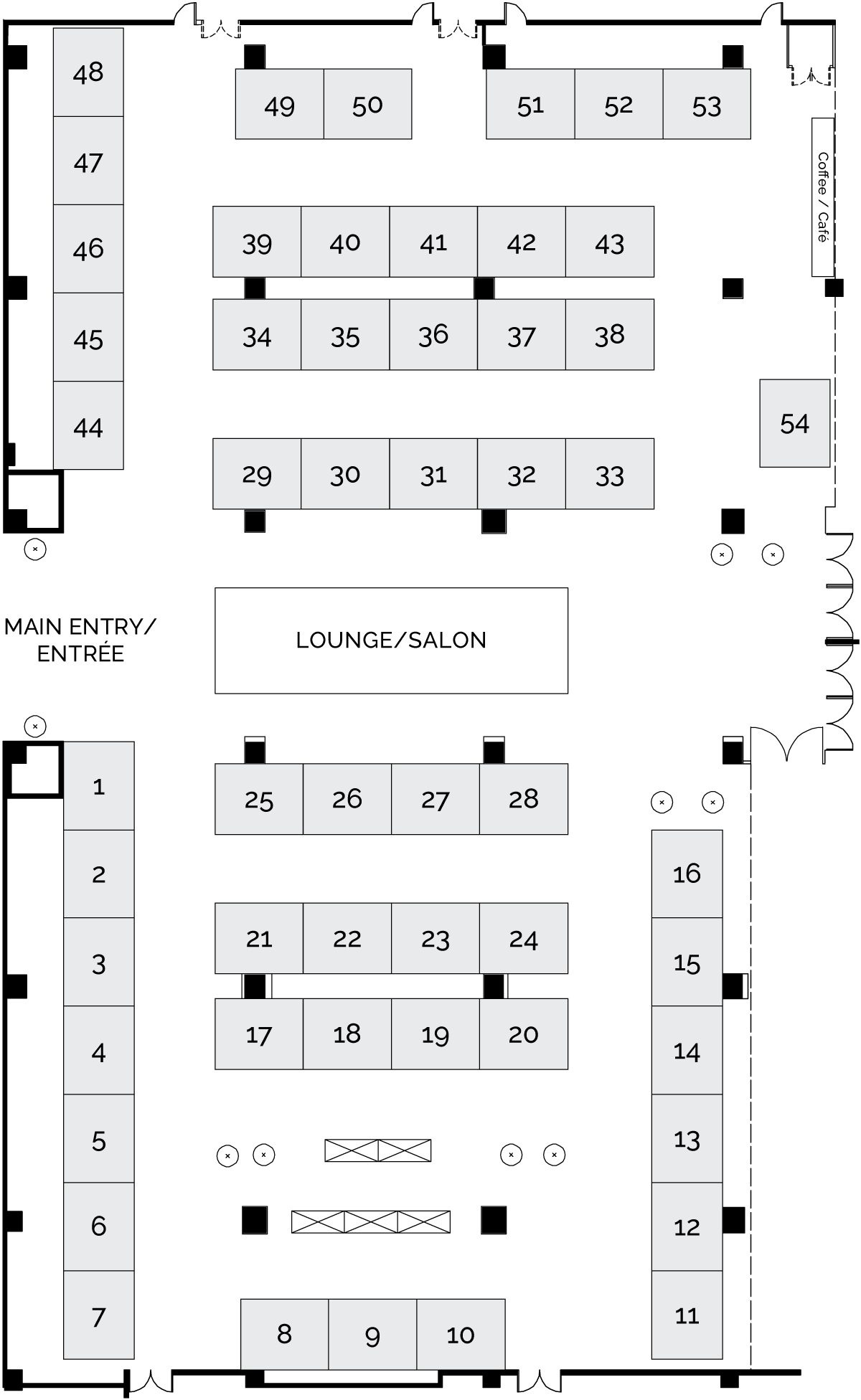 Plan de la salle